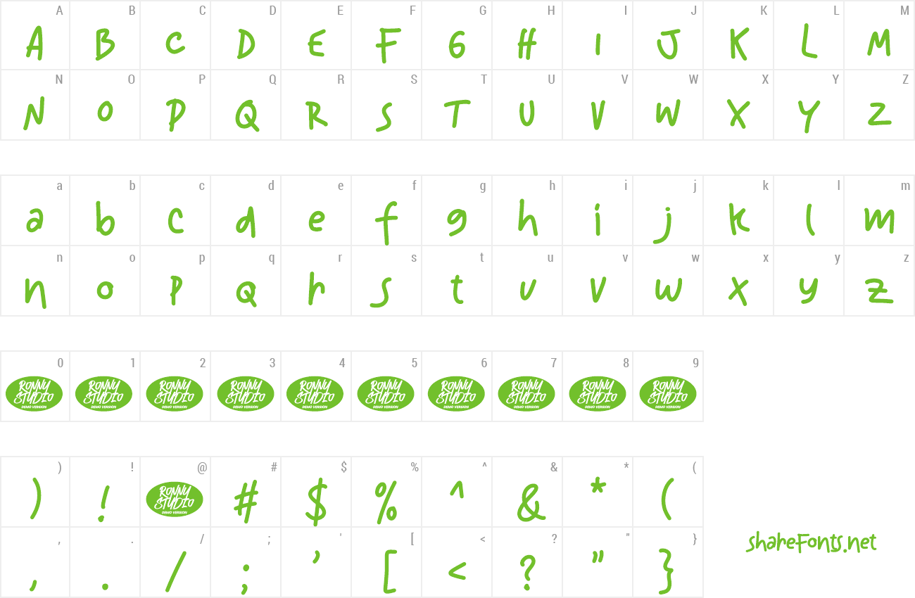 Font Bouncy Scriber preview